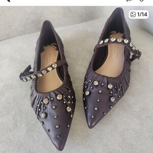 ANTONIO MELANI Jennifer Sumko Purple Flats